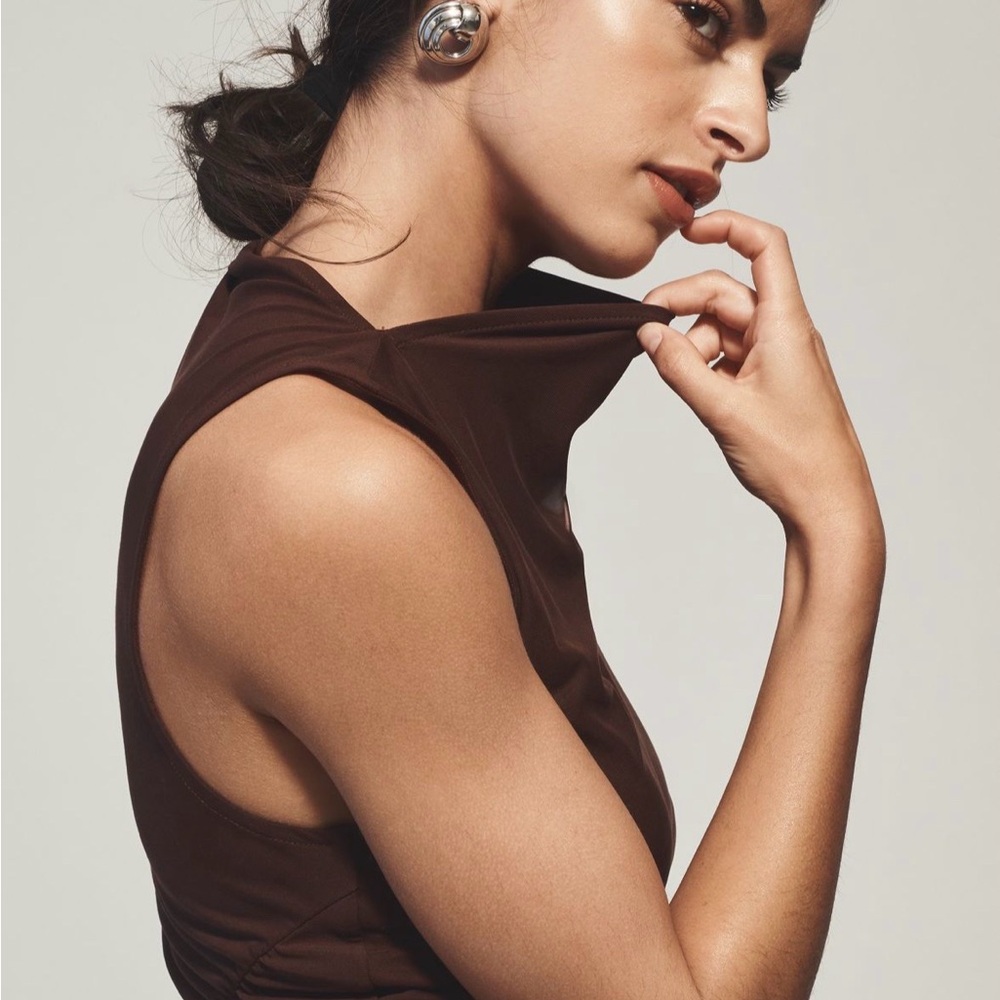 Anthropologie Brown Mini Dress